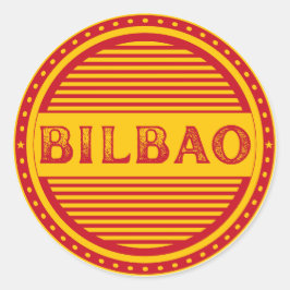 Adesivo Redondo Emblema do Orgulho da Cidade de Bilbao – Identidad