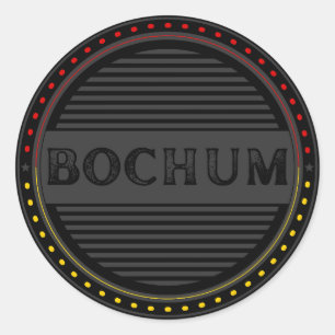 Adesivo Redondo Emblema do Orgulho da Cidade de Bochum – Identidad