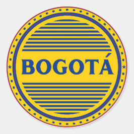 Adesivo Redondo Emblema do Orgulho da Cidade de Bogotá – Identidad