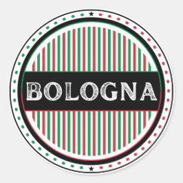 Adesivo Redondo Emblema do Orgulho da Cidade de Bolonha – Identida