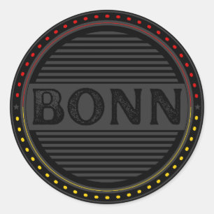 Adesivo Redondo Emblema do Orgulho da Cidade de Bonn – Identidade