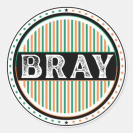 Adesivo Redondo Emblema do Orgulho da Cidade de Bray – Identidade