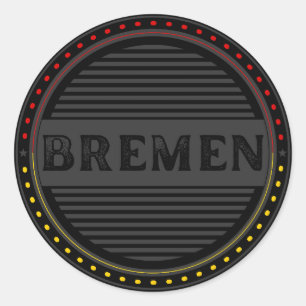 Adesivo Redondo Emblema do Orgulho da Cidade de Bremen – Identidad