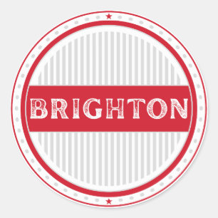 Adesivo Redondo Emblema do Orgulho da Cidade de Brighton – Identid