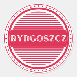 Adesivo Redondo Emblema do Orgulho da Cidade de Bydgoszcz – Identi