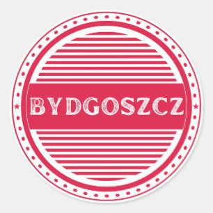 Adesivo Redondo Emblema do Orgulho da Cidade de Bydgoszcz – Identi
