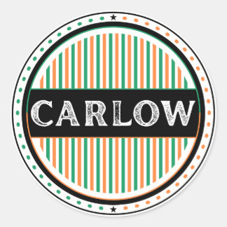 Adesivo Redondo Emblema do Orgulho da Cidade de Carlow – Identidad