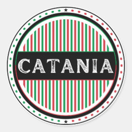 Adesivo Redondo Emblema do Orgulho da Cidade de Catania – Identida