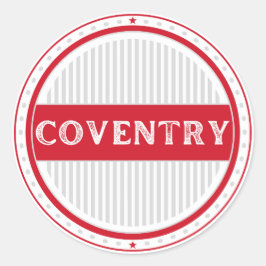 Adesivo Redondo Emblema do Orgulho da Cidade de Coventry – Identid