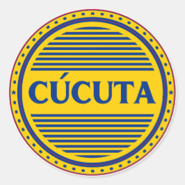Adesivo Redondo Emblema do Orgulho da Cidade de Cucuta – Identidad