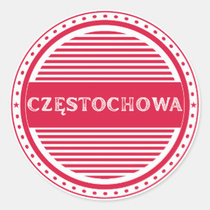 Adesivo Redondo Emblema do Orgulho da Cidade de Czestochowa – Iden