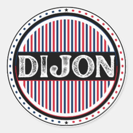 Adesivo Redondo Emblema do Orgulho da Cidade de Dijon – Identidade