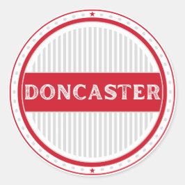 Adesivo Redondo Emblema do Orgulho da Cidade de Doncaster – Identi