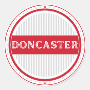 Adesivo Redondo Emblema do Orgulho da Cidade de Doncaster – Identi