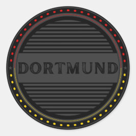 Adesivo Redondo Emblema do Orgulho da Cidade de Dortmund – Identid