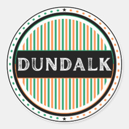 Adesivo Redondo Emblema do Orgulho da Cidade de Dundalk – Identida