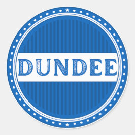 Adesivo Redondo Emblema do Orgulho da Cidade de Dundee – Identidad