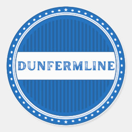 Adesivo Redondo Emblema do Orgulho da Cidade de Dunfermline – Iden