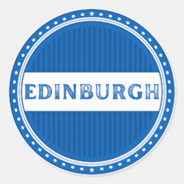 Adesivo Redondo Emblema do Orgulho da Cidade de Edimburgo – Identi