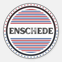 Adesivo Redondo Emblema do Orgulho da Cidade de Enschede – Identid