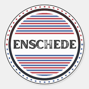 Adesivo Redondo Emblema do Orgulho da Cidade de Enschede – Identid