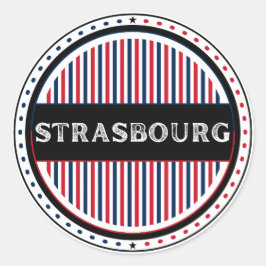 Adesivo Redondo Emblema do Orgulho da Cidade de Estrasburgo – Iden