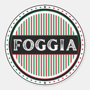 Adesivo Redondo Emblema do Orgulho da Cidade de Foggia – Identidad