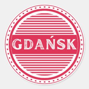 Adesivo Redondo Emblema do Orgulho da Cidade de Gdansk – Identidad