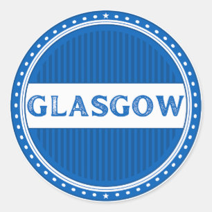 Adesivo Redondo Emblema do Orgulho da Cidade de Glasgow – Identida