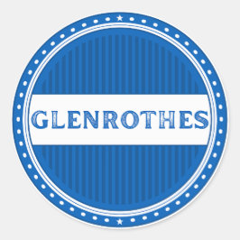 Adesivo Redondo Emblema do Orgulho da Cidade de Glenrothes – Ident