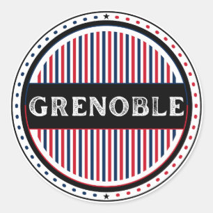 Adesivo Redondo Emblema do Orgulho da Cidade de Grenoble – Identid