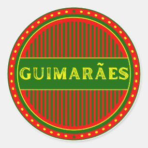 Adesivo Redondo Emblema do Orgulho da Cidade de Guimarães – Identi