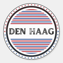 Adesivo Redondo Emblema do Orgulho da Cidade de Haia – Identidade