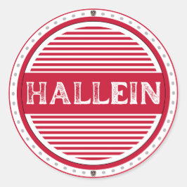 Adesivo Redondo Emblema do Orgulho da Cidade de Hallein – Identida