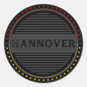 Adesivo Redondo Emblema do Orgulho da Cidade de Hannover – Identid