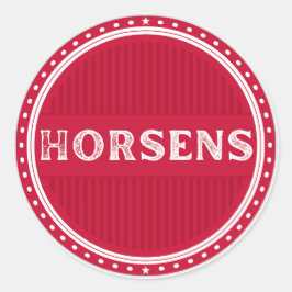 Adesivo Redondo Emblema do Orgulho da Cidade de Horsens – Identida