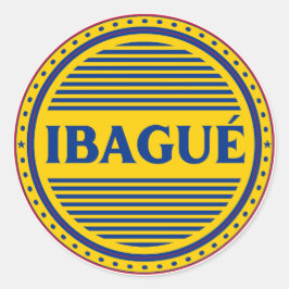 Adesivo Redondo Emblema do Orgulho da Cidade de Ibague – Identidad