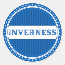Adesivo Redondo Emblema do Orgulho da Cidade de Inverness – Identi