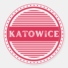 Adesivo Redondo Emblema do Orgulho da Cidade de Katowice – Identid