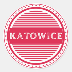 Adesivo Redondo Emblema do Orgulho da Cidade de Katowice – Identid