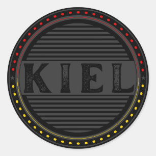 Adesivo Redondo Emblema do Orgulho da Cidade de Kiel – Identidade