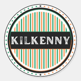 Adesivo Redondo Emblema do Orgulho da Cidade de Kilkenny – Identid