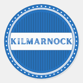 Adesivo Redondo Emblema do Orgulho da Cidade de Kilmarnock – Ident