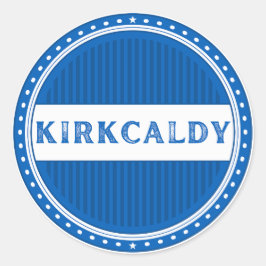 Adesivo Redondo Emblema do Orgulho da Cidade de Kirkcaldy – Identi