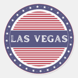 Adesivo Redondo Emblema do Orgulho da Cidade de Las Vegas – Identi