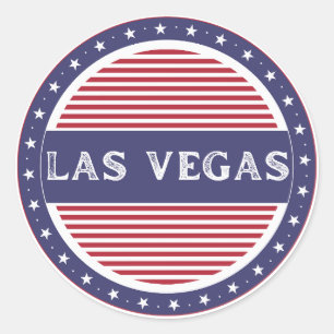 Adesivo Redondo Emblema do Orgulho da Cidade de Las Vegas – Identi