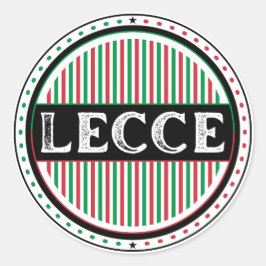 Adesivo Redondo Emblema do Orgulho da Cidade de Lecce – Identidade