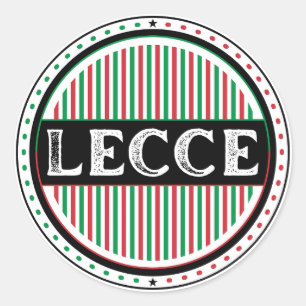 Adesivo Redondo Emblema do Orgulho da Cidade de Lecce – Identidade