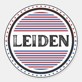 Adesivo Redondo Emblema do Orgulho da Cidade de Leiden – Identidad