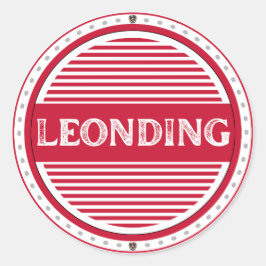 Adesivo Redondo Emblema do Orgulho da Cidade de Leonding – Identid